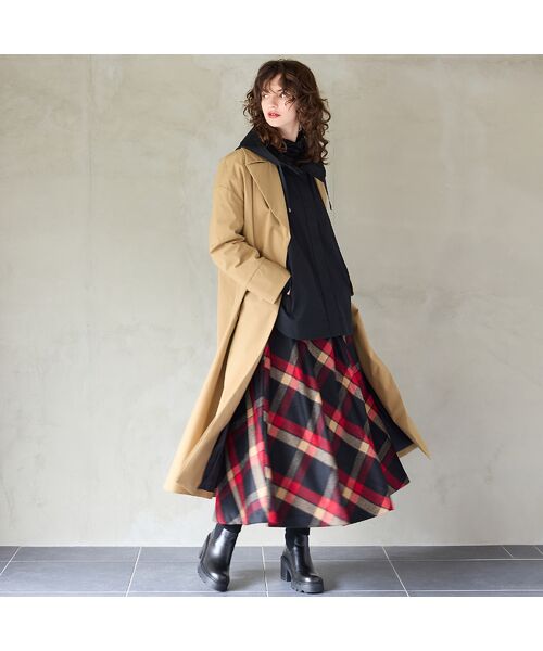 R-ISM / リズム ミニ・ひざ丈スカート | 【インポート素材】チェックフレアースカート | 詳細12