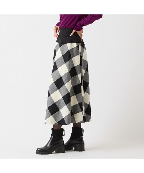 R-ISM / リズム ミニ・ひざ丈スカート | 【尾州ウール】チェックフレアースカート | 詳細6