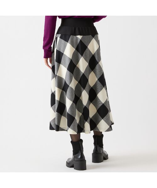 R-ISM / リズム ミニ・ひざ丈スカート | 【尾州ウール】チェックフレアースカート | 詳細8