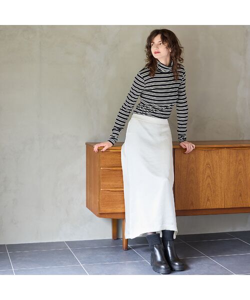 R-ISM / リズム ミニ・ひざ丈スカート | 【洗える】サテンAラインスカート | 詳細2