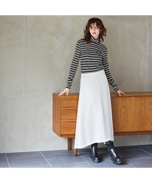 R-ISM / リズム ミニ・ひざ丈スカート | 【洗える】サテンAラインスカート | 詳細4