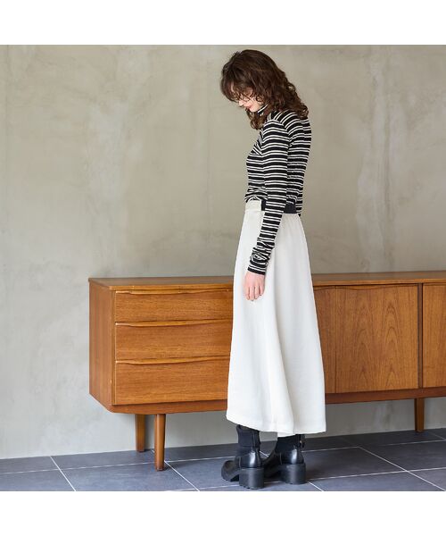 R-ISM / リズム ミニ・ひざ丈スカート | 【洗える】サテンAラインスカート | 詳細7