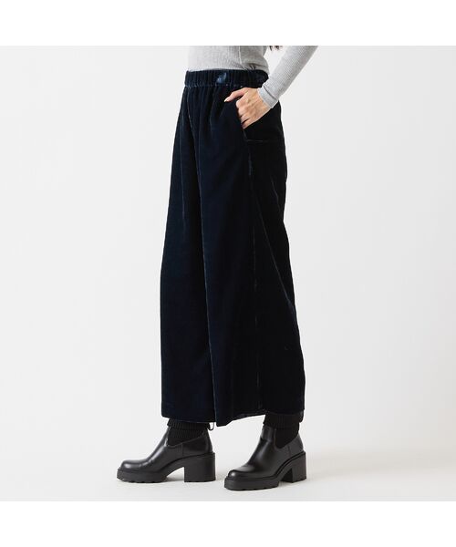R-ISM / リズム その他パンツ | 【S/M/Lサイズあり・ウエストゴム】ベルベットワイドパンツ | 詳細3