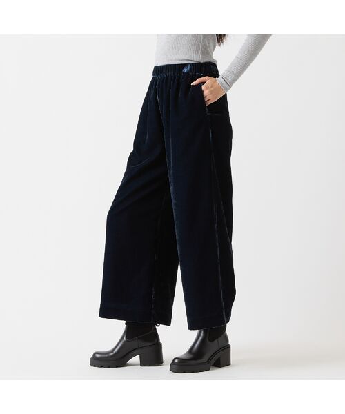 R-ISM / リズム その他パンツ | 【S/M/Lサイズあり・ウエストゴム】ベルベットワイドパンツ | 詳細4