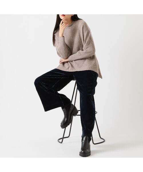 R-ISM / リズム その他パンツ | 【S/M/Lサイズあり・ウエストゴム】ベルベットワイドパンツ | 詳細7