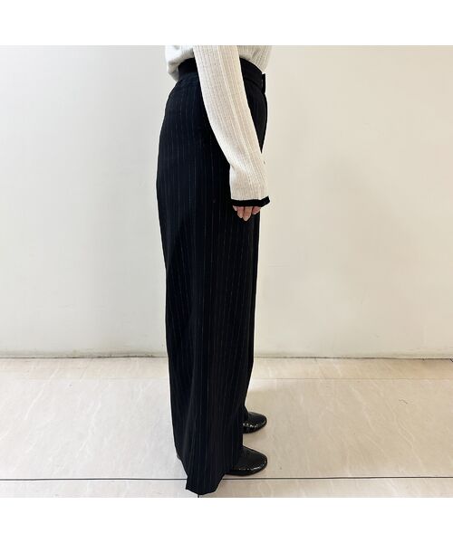R-ISM / リズム その他パンツ | 【R-ISM人気シルエット・洗える・S/M/Lサイズあり】ストライプバギーパンツ | 詳細10