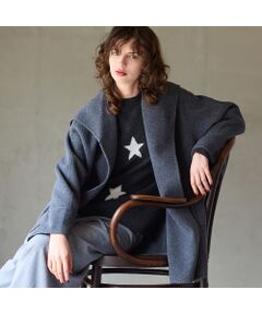 R-ISM / リズム その他アウター | 【カシミヤブレンド】リバードレープミドルコート