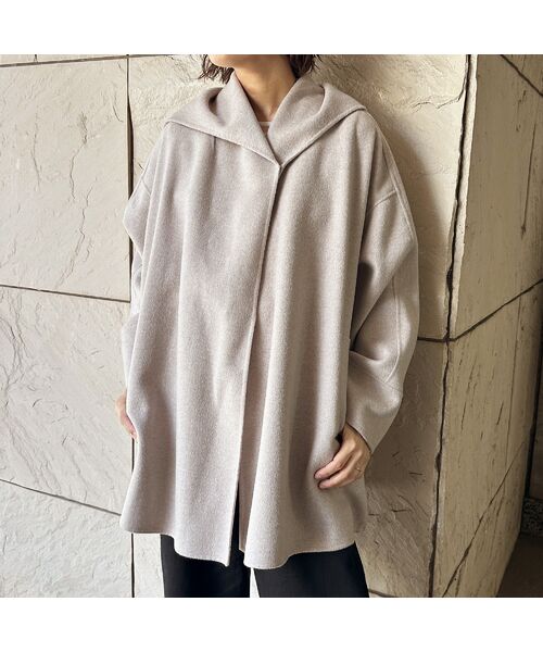 R-ISM / リズム その他アウター | 【カシミヤブレンド】リバードレープミドルコート | 詳細5