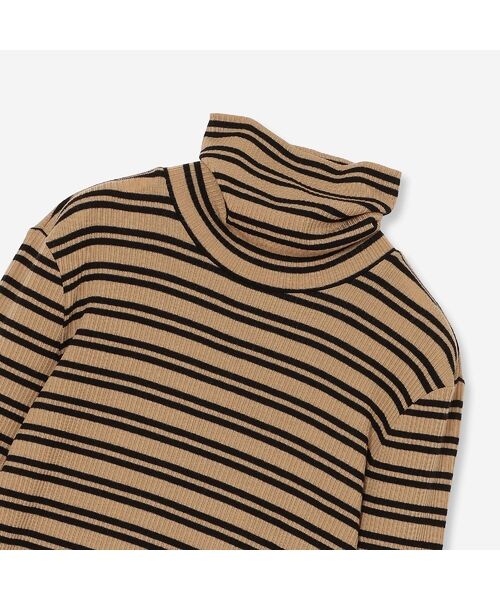 R-ISM / リズム カットソー | 【カシミヤブレンド・洗える】ボーダータートルカットソー | 詳細1