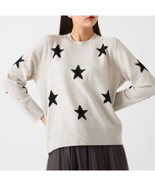 R-ISM / リズム ニット・セーター | 【カシミヤ100％】スターインターシャニット | 詳細1