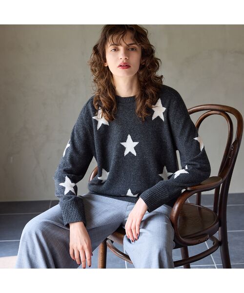 R-ISM / リズム ニット・セーター | 【カシミヤ100％】スターインターシャニット | 詳細5