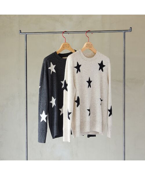 R-ISM / リズム ニット・セーター | 【カシミヤ100％】スターインターシャニット | 詳細9