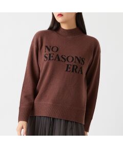 R-ISM / リズム ニット・セーター | 【カシミヤ100％】メッセージロゴインターシャニット