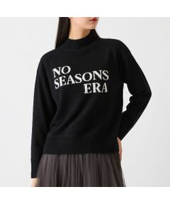 R-ISM / リズム ニット・セーター | 【カシミヤ100％】メッセージロゴインターシャニット