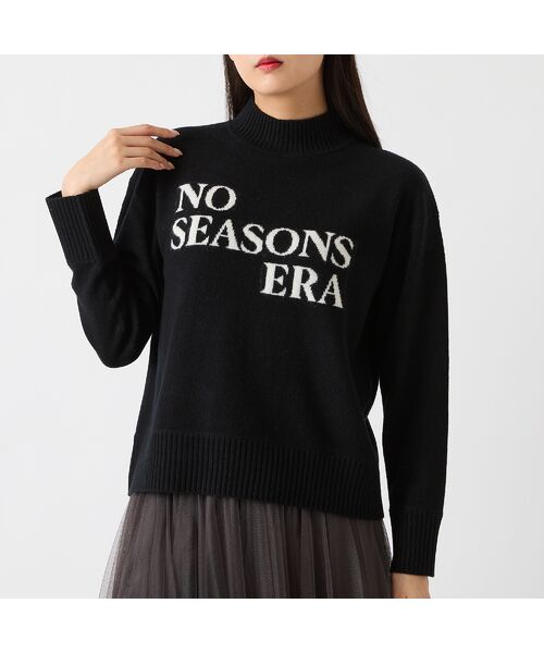 R-ISM / リズム ニット・セーター | 【カシミヤ100％】メッセージロゴインターシャニット | 詳細8