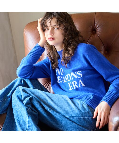 R-ISM / リズム ニット・セーター | 【カシミヤ100％】メッセージロゴインターシャニット | 詳細10