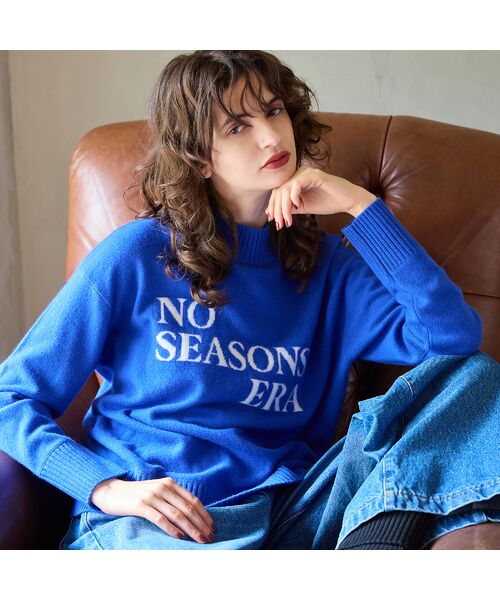 R-ISM / リズム ニット・セーター | 【カシミヤ100％】メッセージロゴインターシャニット | 詳細12