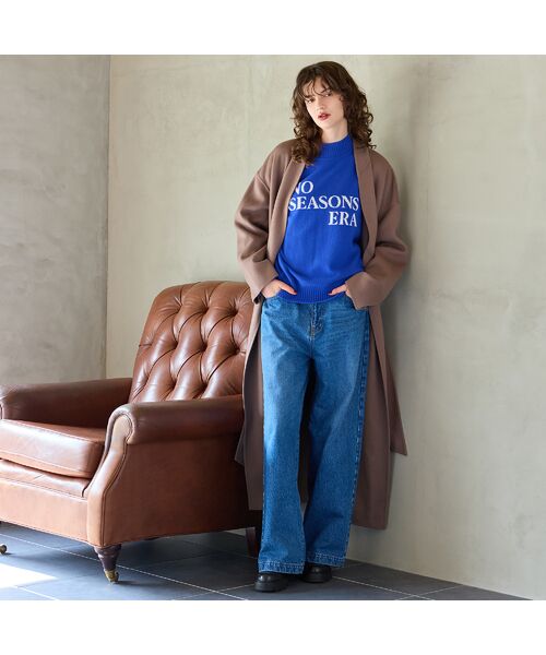 R-ISM / リズム ニット・セーター | 【カシミヤ100％】メッセージロゴインターシャニット | 詳細13