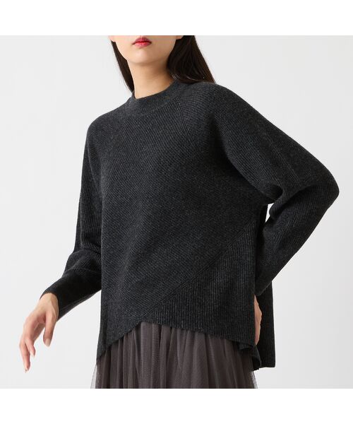 R-ISM / リズム ニット・セーター | 【カシミヤブレンド30％】編地変化ニットプルオーバー | 詳細9