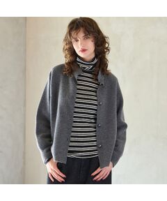 R-ISM / リズム その他アウター | 【カシミヤブレンド30％】接結ニットジャケット