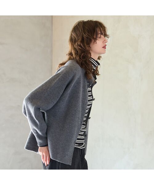 R-ISM / リズム その他アウター | 【カシミヤブレンド30％】接結ニットジャケット | 詳細2