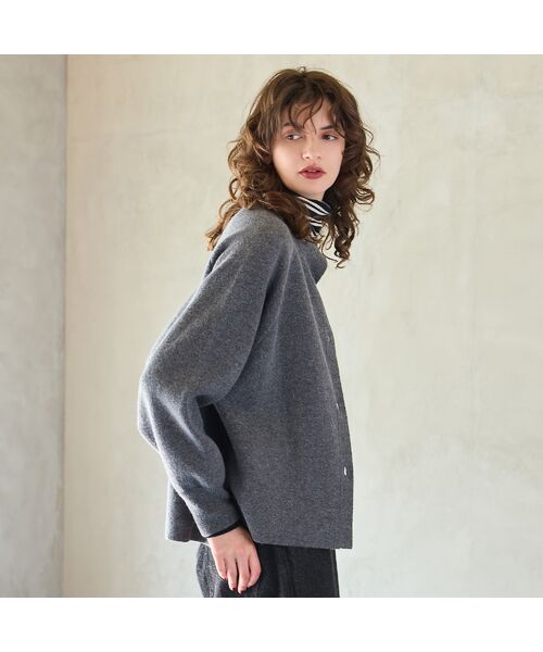 R-ISM / リズム その他アウター | 【カシミヤブレンド30％】接結ニットジャケット | 詳細3