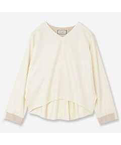 R-ISM / リズム シャツ・ブラウス | 【セットアップ対応・S/M/Lサイズあり】圧縮ウールスムースタックブラウス