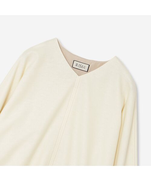 R-ISM / リズム シャツ・ブラウス | 【セットアップ対応・S/M/Lサイズあり】圧縮ウールスムースタックブラウス | 詳細1
