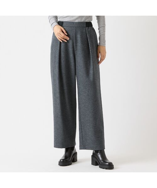 R-ISM / リズム その他パンツ | 【セットアップ対応・S/M/Lサイズあり】圧縮ウールスムースタックワイドパンツ | 詳細2