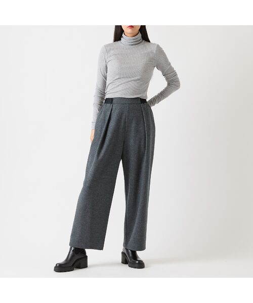 R-ISM / リズム その他パンツ | 【セットアップ対応・S/M/Lサイズあり】圧縮ウールスムースタックワイドパンツ | 詳細3