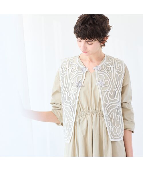 R-ISM / リズム ベスト | 【洗える】ブレードレースチュールジレ | 詳細4