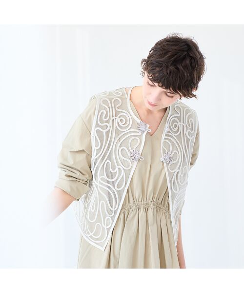 R-ISM / リズム ベスト | 【洗える】ブレードレースチュールジレ | 詳細5