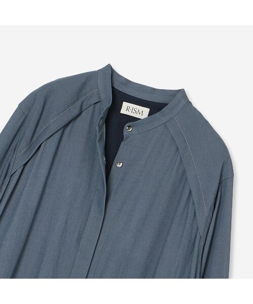 R-ISM / リズム ミニ丈・ひざ丈ワンピース | 【セットアップ対応・洗える】シャンブレーデニムシャツワンピース | 詳細2