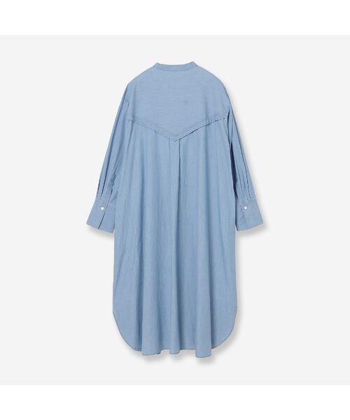 R-ISM / リズム ミニ丈・ひざ丈ワンピース | 【セットアップ対応・洗える】シャンブレーデニムシャツワンピース | 詳細10