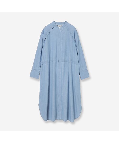 R-ISM / リズム ミニ丈・ひざ丈ワンピース | 【セットアップ対応・洗える】シャンブレーデニムシャツワンピース | 詳細7