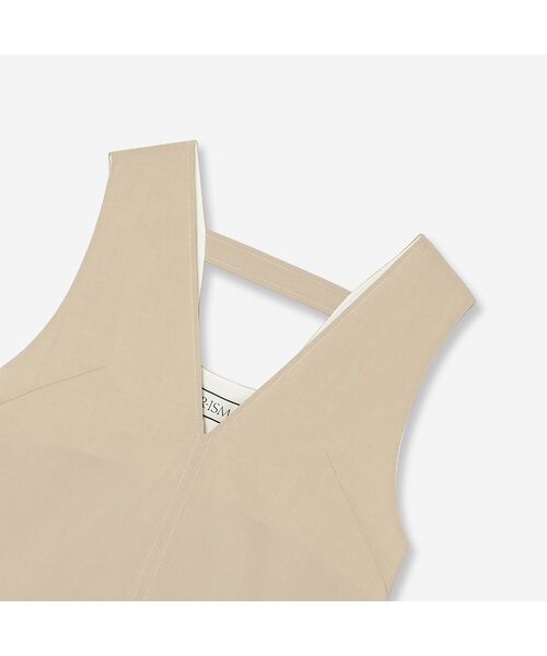 R-ISM / リズム ミニ丈・ひざ丈ワンピース | 【接触冷感・吸水速乾・紫外線防止・洗える】ライトツイルジャンパースカート | 詳細1