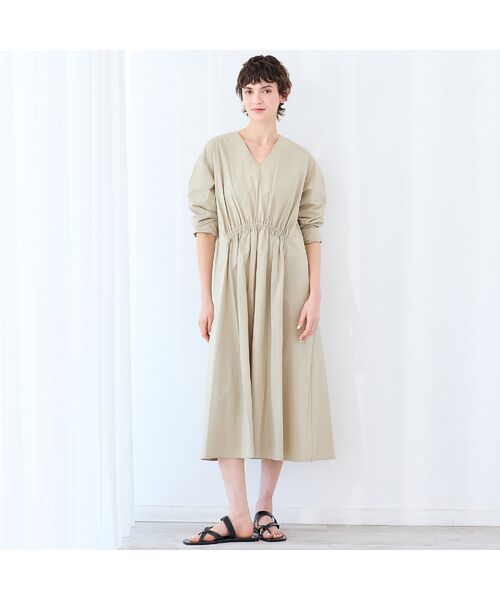 R-ISM / リズム ミニ丈・ひざ丈ワンピース | 【洗える】コットンタンブラーワンピース | 詳細1