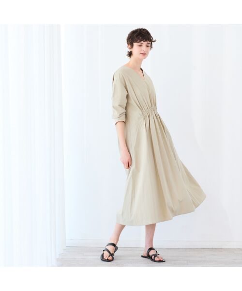 R-ISM / リズム ミニ丈・ひざ丈ワンピース | 【洗える】コットンタンブラーワンピース | 詳細4
