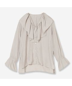 R-ISM / リズム シャツ・ブラウス | 【洗える】ワッシャーサテンフリルブラウス