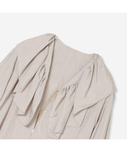 R-ISM / リズム シャツ・ブラウス | 【洗える】ワッシャーサテンフリルブラウス | 詳細1