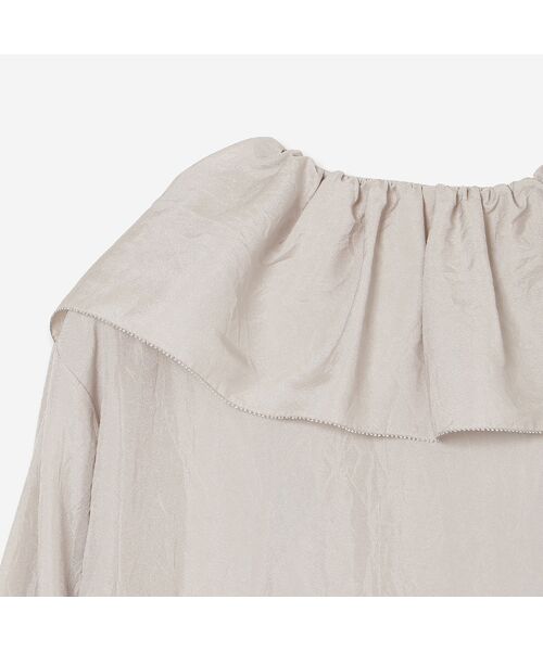 R-ISM / リズム シャツ・ブラウス | 【洗える】ワッシャーサテンフリルブラウス | 詳細2