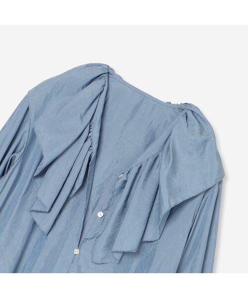 R-ISM / リズム シャツ・ブラウス | 【洗える】ワッシャーサテンフリルブラウス | 詳細7