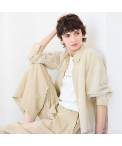 R-ISM / リズム シャツ・ブラウス | 【セットアップ対応・接触冷感・S/M/Lサイズ】オーガンジーラップブラウス