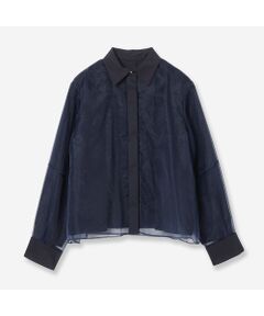 R-ISM / リズム シャツ・ブラウス | 【セットアップ対応・接触冷感・S/M/Lサイズ】オーガンジーラップブラウス