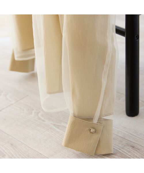 R-ISM / リズム シャツ・ブラウス | 【セットアップ対応・接触冷感・S/M/Lサイズ】オーガンジーラップブラウス | 詳細13