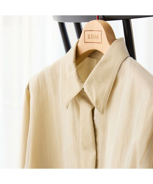 R-ISM / リズム シャツ・ブラウス | 【セットアップ対応・接触冷感・S/M/Lサイズ】オーガンジーラップブラウス | 詳細14