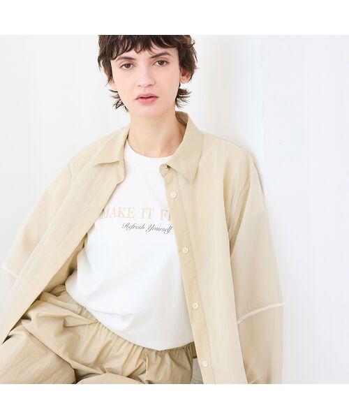 R-ISM / リズム シャツ・ブラウス | 【セットアップ対応・接触冷感・S/M/Lサイズ】オーガンジーラップブラウス | 詳細5