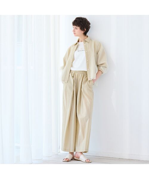 R-ISM / リズム シャツ・ブラウス | 【セットアップ対応・接触冷感・S/M/Lサイズ】オーガンジーラップブラウス | 詳細8