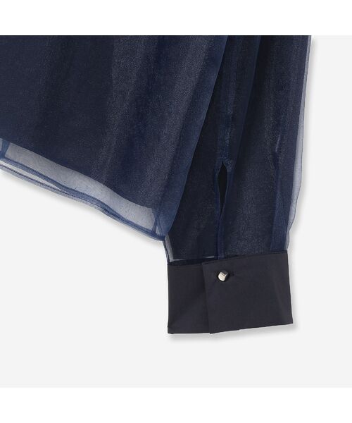 R-ISM / リズム シャツ・ブラウス | 【セットアップ対応・接触冷感・S/M/Lサイズ】オーガンジーラップブラウス | 詳細17