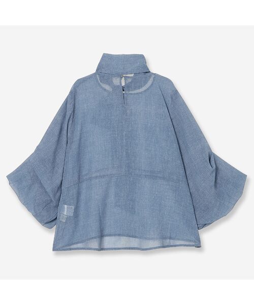 R-ISM / リズム シャツ・ブラウス | 【セットアップ対応・洗える・S/M/Lサイズ】シフォンデニムプリントブラウス | 詳細7